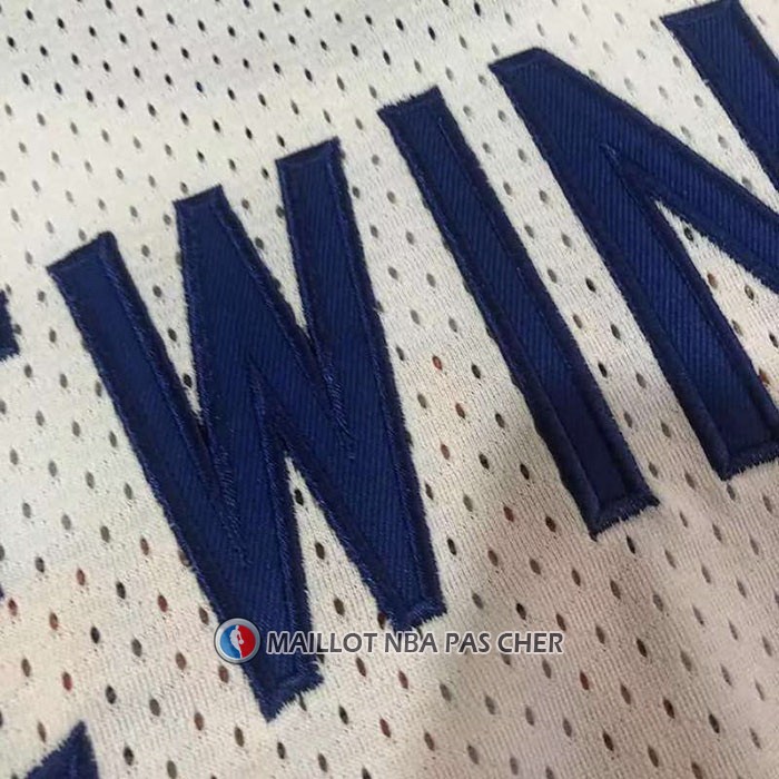 Maillot New York Knicks Patrick Ewing NO 33 Mitchell & Ness 1985-86 Blanc